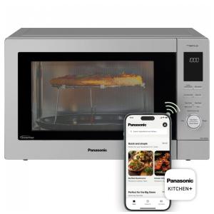 Forno Micro-ondas Panasonic NNCV87QS de Bancada, Aço Inoxidável