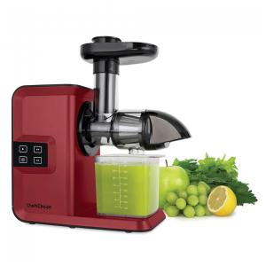 Centrífuga de Frutas com 3 Velocidades, Aço Inoxidável, Silencioso e Função Reversa, 150W, 110v, CHEFSCHOICE JCCC20RD13, Vermelho