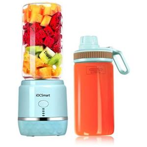 Mini Liquidificador Portátil 400mL com Carregamento USB, 110v, IOCSMART S8, Azul