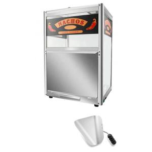 Aquecedor Comercial de Nachos Lyxhouse Prata Inox com Porta Superior e Colher, 110V ,Generic