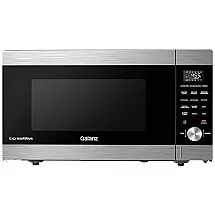 Micro Ondas de Bancada em Aço Inoxidável 62L com 7 Programas e Modo ECO, 110V 1250W, Galanz GEWWD22S3SV125, Preto