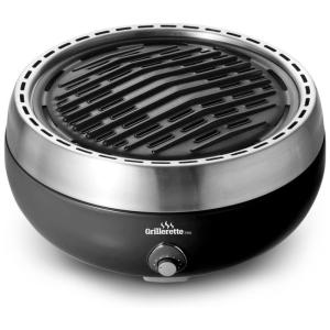 Grillerette Churrasqueira a Gás Portátil com 1 Queimador, 450 BTU, TABLETOP CHEFS 52030, Preto