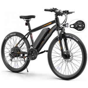 T Bicicleta Elétrica Motorizada 21 Velocidades e 3 Modos, 500W, TOTGUARD T 276, Preto