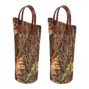 Bolsa Térmica para Vinho VISEMAN Single Bottle - Cooler Acolchoado Camuflado - Presente Perfeito para Amantes de Vinho - Transporte Seguro