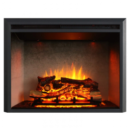 Lareira Elétrica de Embutir A68x89L cm com Controle Remoto e Som de Crepitação de Fogo, 110V 1500W, RICHFLAME