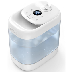 Umidificador Portátil Homvana 5 Litros até 40H com 7 Cores de Luz, Branco