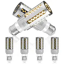 DuuToo Lâmpada LED 150W 2200 Lumens 3000K Branca com Base E26, 4 Unidades
