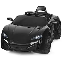 Ride on Car, veículo elétrico alimentado por bateria de 12V com modos de controle remoto manual e 2.4G, luzes LED, buzina, música, MP3, USB