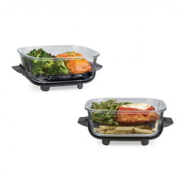 Potes de Vidro Ninja CleanCrisp 2 Unidades de 1,4L com Tampa Vedante, Compatíveis com Ninja Crispi, Micro-ondas, Freezer e Lava-Louças