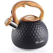 Chaleira de Chá 2.7L, com Apito, Aço Inoxidável, BELANKO BE TK DIAMOND, Azul Claro