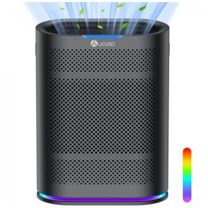 Purificador de Ar para Casa Grande Cobre 195 m², Purificador de Ar com Monitor de Qualidade e Aromaterapia, Auto H13 Remove Pelos de