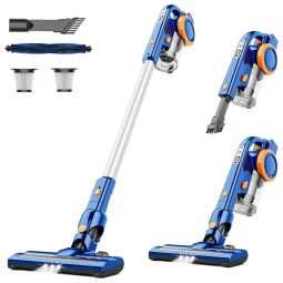 ORFELD Aspirador de Pó Multifuncional sem Fio com Acessórios e Sucção Inteligente Ideal para Pets, 110V, 200W, Rosa