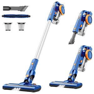 ORFELD Aspirador de Pó Multifuncional sem Fio com Acessórios e Sucção Inteligente Ideal para Pets, 110V, 200W, Rosa