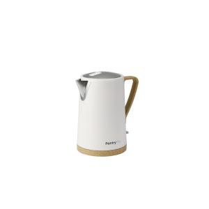 Chaleira elétrica inox PantryPro creme 1,7L 1500W fervedor rápido com desligamento automático P-12894, 110V