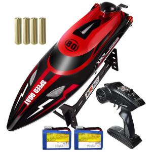 Barco de Controle Remoto para Adultos até 32km por hora, Recarregável, HONGXUNJIE, Vermelho