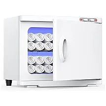 Aquecedor de Toalha Elétrico 23 Litros para Barbearia ou Salão, com Lâmpada e 2 Prateleiras em Aço Inoxidável, 110V, VERYTOP VERYTOP0007