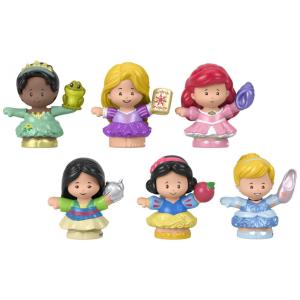 Conjunto People Disney Princess, Com 6 Figuras de Personagens, Perfeito Para Brincadeiras de Faz de Conta, A Partir de 18 Meses