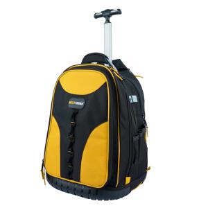 Bolsa de Ferramentas Organizadora com Rodas e Compartimentos, Amarela, MELOTOUGH Rolling Tool Bag, Amarelo
