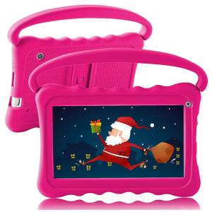 Tablet Infantil 7 Android com Controle de Pais, WiFi e Câmera Dupla, 32 GB, UJoyFeel, Rosa
