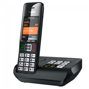 Telefone Sem Fio Gigaset Comfort 552A DECT Titânio/Preto 1 Handset com Secretária Eletrônica, Tela Colorida 2,2", Proteção de Chamadas