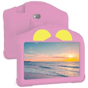 Tablet Infantil 7 Educativo com Controle de Pais, WiFi e Câmera Dupla, Android 11 3GB RAM, RliyOliy, Rosa