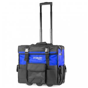 Bolsa de Ferramentas Organizadora com Rodas e 14 Compartimentos, e, STARK USA Stark, Preto