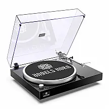 Vitrola Toca Discos Bluetooth com 2 Velocidades e Pré Amplificador Embutido, 110v, ANGELS HORN HP H003 BK, Preto