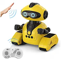 Brinquedo Robô Interativo Programável e Inteligente para Crianças de 8 a 10 Anos, AONGAN, Amarelo