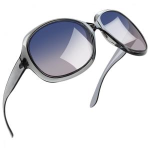 Óculos de Sol Feminino com Proteção UV, Joopin B15, Cinza Claro