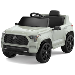 Carro Elétrico Infantil a Bateria com Controle Remoto, Suspensão de Mola, Luzes LED, Bluetooth e 3 Velocidades, 12V, Hetoy, Verde