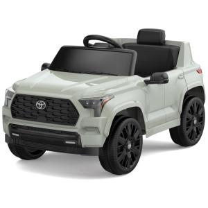 Carro Elétrico Infantil a Bateria com Controle Remoto, Suspensão de Mola, Luzes LED, Bluetooth e 3 Velocidades, 12V, Hetoy, Verde