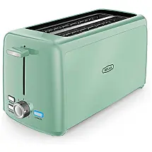 Torradeira Elétrica 4 Fatias com 7 Níveis de Tostagem, 110V 1400W, BELLA, Verde