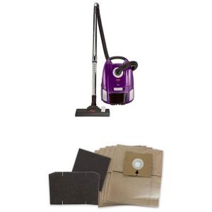 Aspirador de Pó com Filtro de Reposição, 110V, Bissell 214A, Roxo