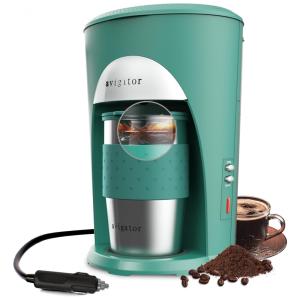 Máquina de Café Portátil 295 mL com Desligamento Automático 12V Avigator Verde