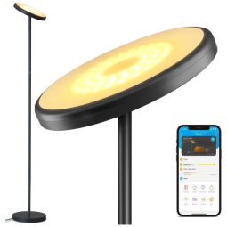 Luminária de Piso Inteligente 2000 Lumens 24W 6500K Funciona com Alexa, Assistente Google e App Controle, GOVEE H6075111
