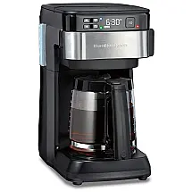 Cafeteira Elétrica Programável 12 Xícaras, Aço Inoxidável, 110v, HAMILTON BEACH 49350, Preto