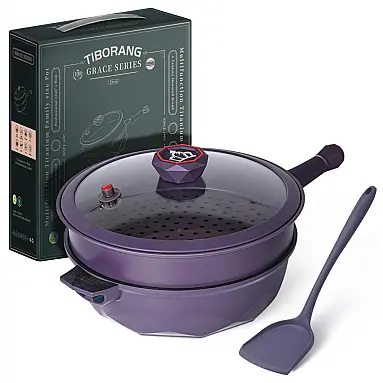 TIBORANG Panela Frigideira 5L Antiaderente
