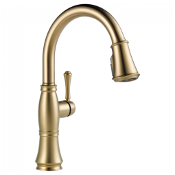Torneira Cozinha com Pulverizador Pull Down de Ancoragem Magnética, Delta Classic Gold 9197-CZ-PR-DST, Champagne Bronze