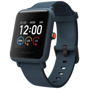 Amazfit Relógio Smartwatch Esportivo, à Prova dÁgua c, Monitoramento Respiratório e Rastreador Físico, para Iphone e Android, Azul