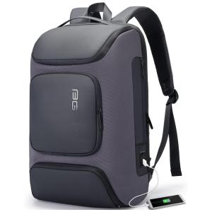 Mochila para Laptop com Porta Carregador USB, BANGE, Cinza