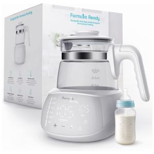 Chaleira Elétrica Baby Formula Ready Branca 1,2L Digital Manter Quente 24h Controle Temperatura 1000W Leve Portátil 110V