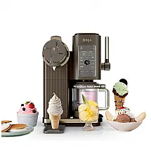 Sorveteira Ninja CREAMi Scoop & Swirl NC701BR 13 Programas Sorvete e Soft Serve Mocha