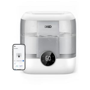 Umidificador de Ar Dreo para Quarto, 6 Litros, Design Prático para Ambientes Amplos, Autonomia de 60 Horas, Funcionamento Inteligente