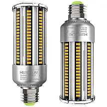 HUERLAI Lâmpada LED Base E26, E27 com 4000 Lumens Branco Quente 3000K 300W, 2 Unidades