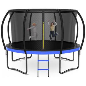 Cama Elastica Capacidade até 180 kg e Tamanho 3,6 Metros, Zevemomo, Azul