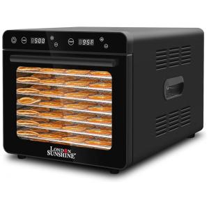 Desidratador de Alimentos com 8 Bandejas e Controle Digital, Aço Inoxidável 700W, 110v, LONDON SUNSHINE, Preto