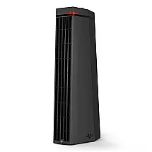 Aquecedor de Torre Vornado Rise 20H Preto 50,80 cm 3 Niveis Modo Ventilador Controle Manual Seguranca 2 Estagios 120V
