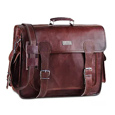 Bolsa Maleta Vintage de Couro