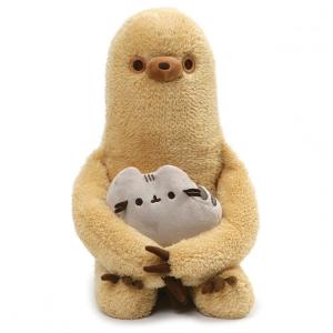 Pelúcia Bicho Preguiça e Pusheen 33 para Crianças Maiores de 1 Ano, e, GUND 4061309 6050644, Marrom