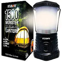 Lanterna LED 1500 Lúmens Internova Monster Gancho de Base Retrátil Kit de Emergência